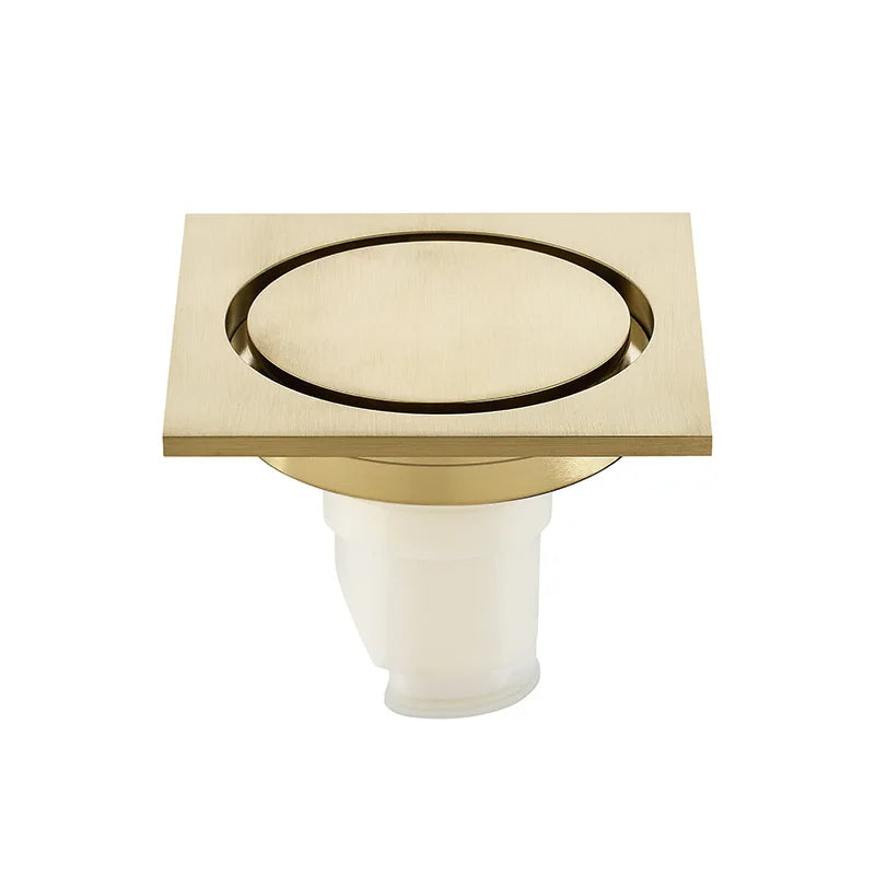Brass Round Bathroom Floor Drain