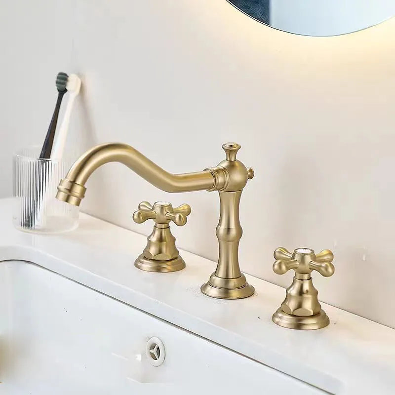 Luxury Hot Cold Mixer Brass Faucet