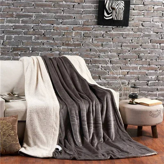 Cozy Wool Throw Blanket