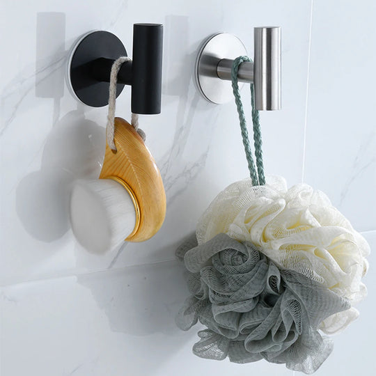 Stainless Steel Adhesive Robe Hooks