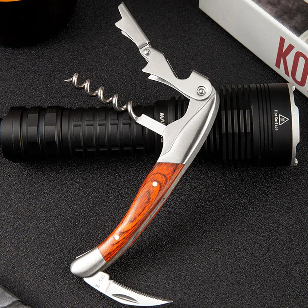 Modern Professional Wood Handle Corkscrew