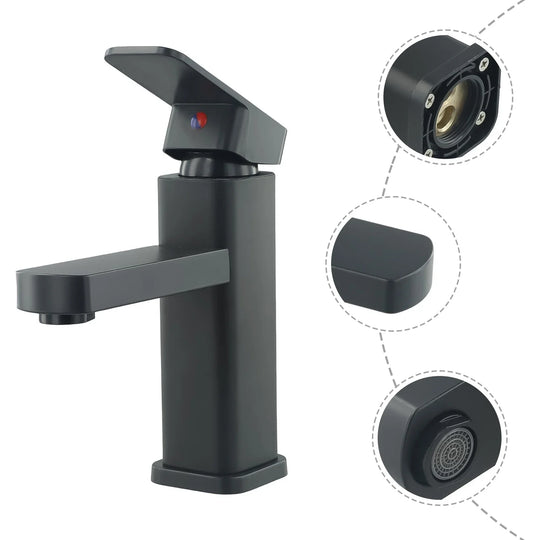 Matte Black Basin Faucet