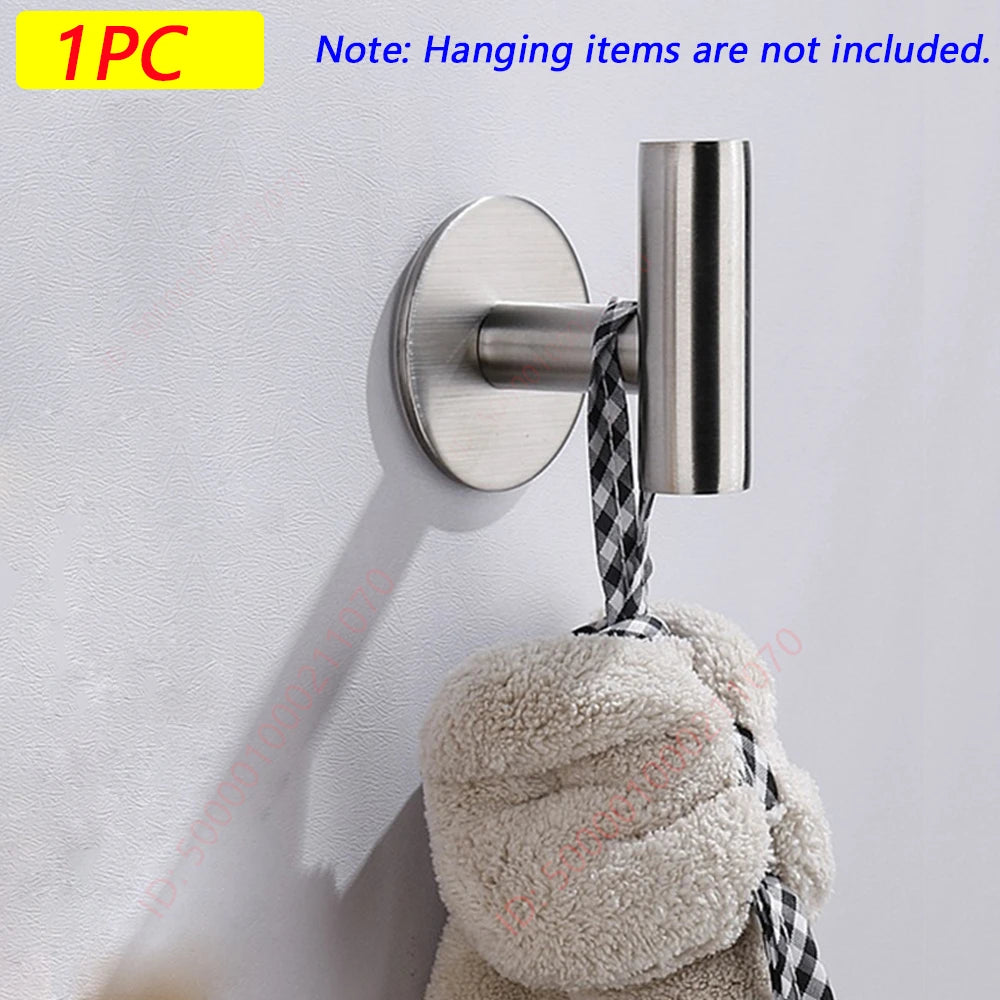 Stainless Steel Adhesive Robe Hooks