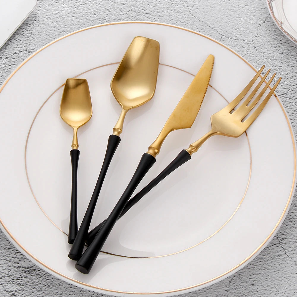 Gold Stainless Steel Tableware