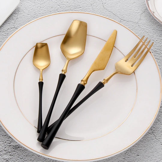 Gold Stainless Steel Tableware