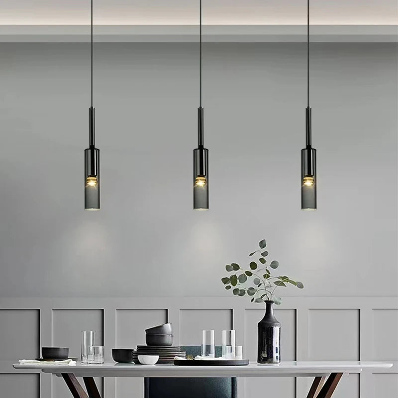 Stylish Iron & Glass Pendant/Wall Lamp