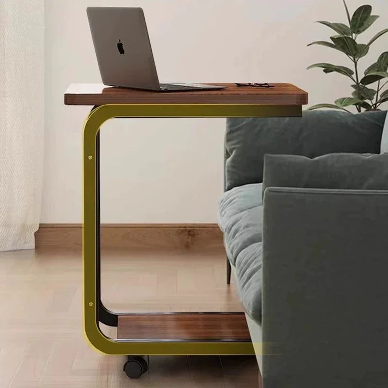 Moden C-Shaped Mobile Coffee Table