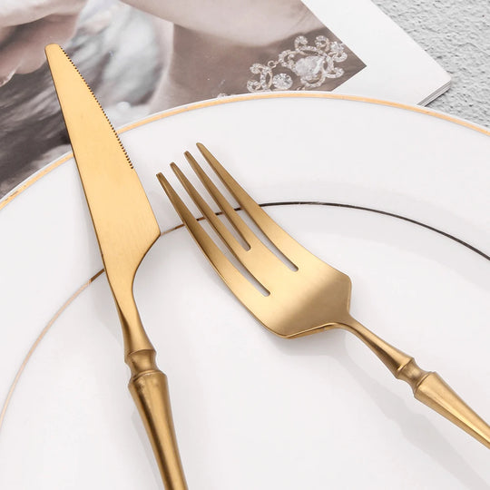 Gold Stainless Steel Tableware