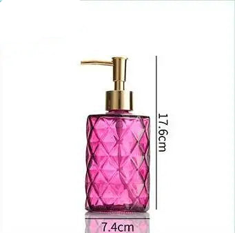 330ml Fancy Glass Soap Dispenser