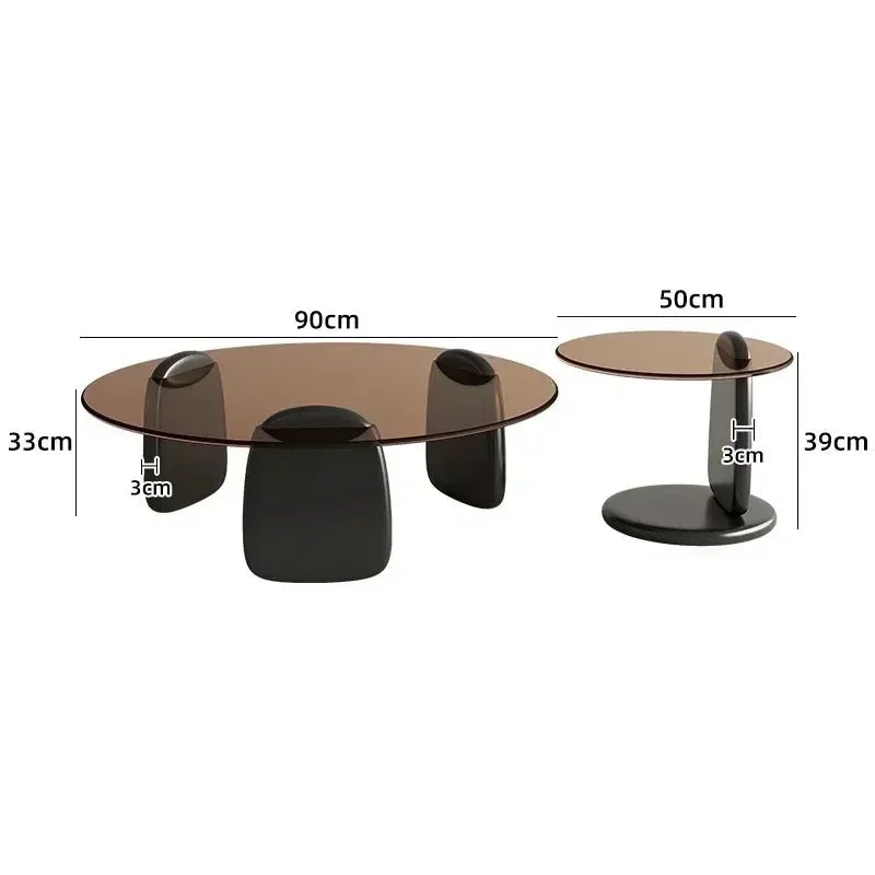 Luxury Glass Round Coffee Table