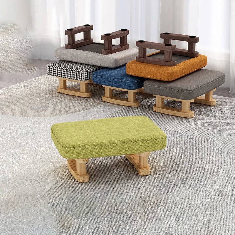 Small Wooden Stool Footrest