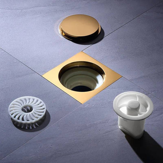 Brass Round Bathroom Floor Drain