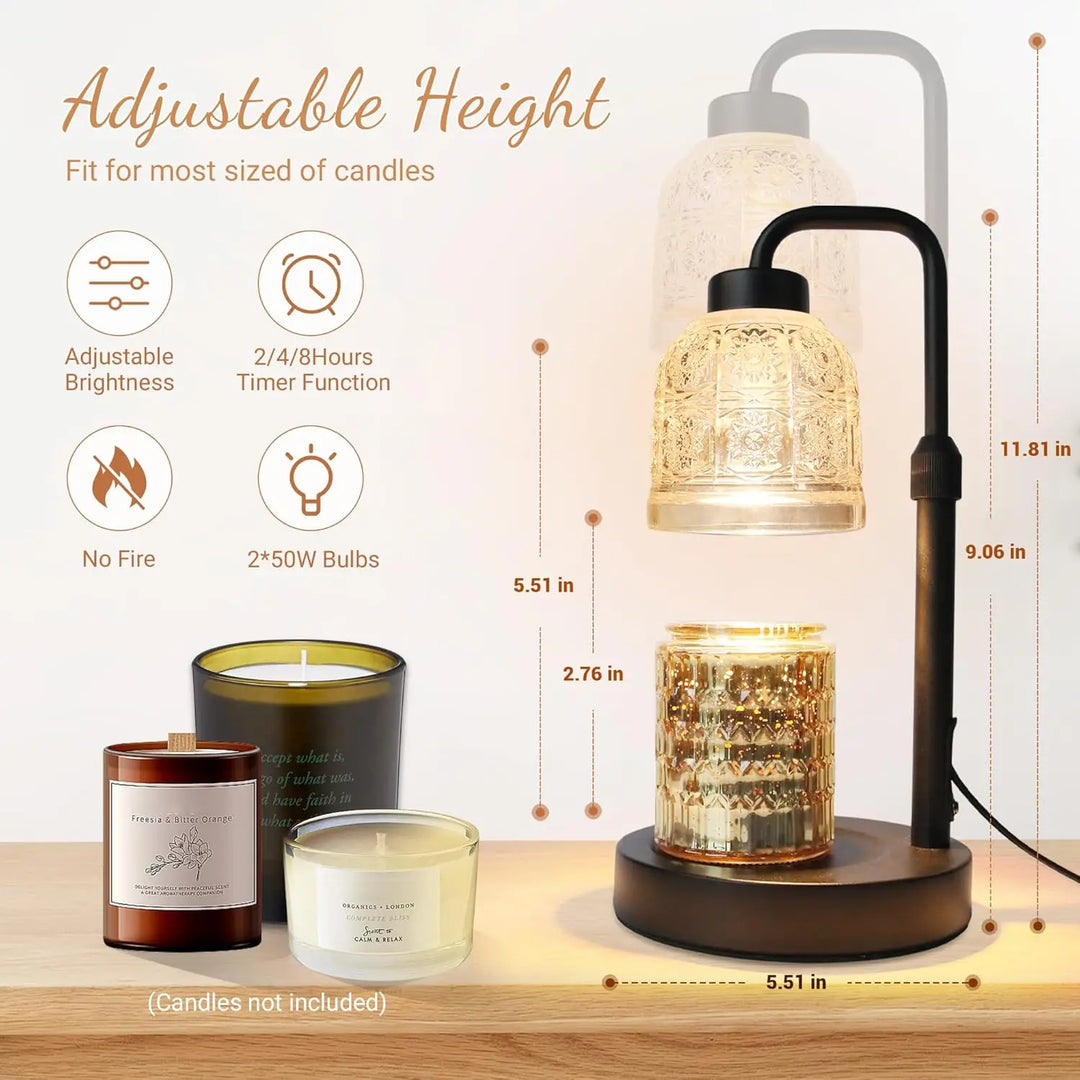Glass Wax Melting Lamp