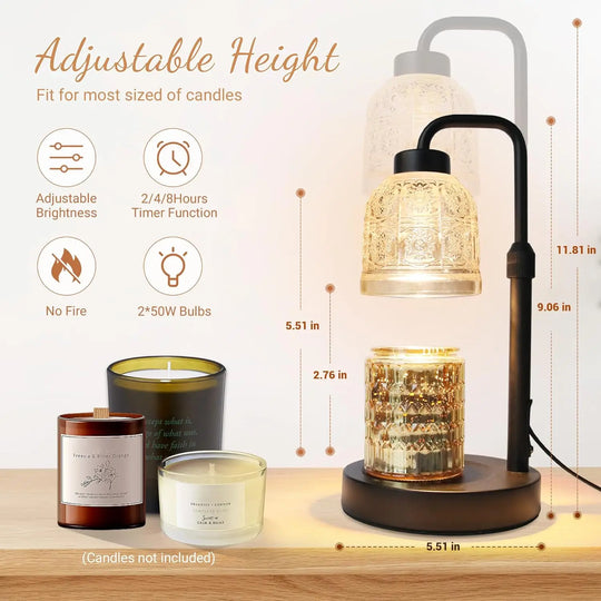Glass Wax Melting Lamp