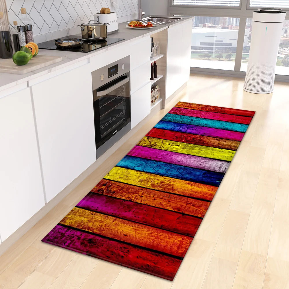 Wood Grain Kitchen Rug