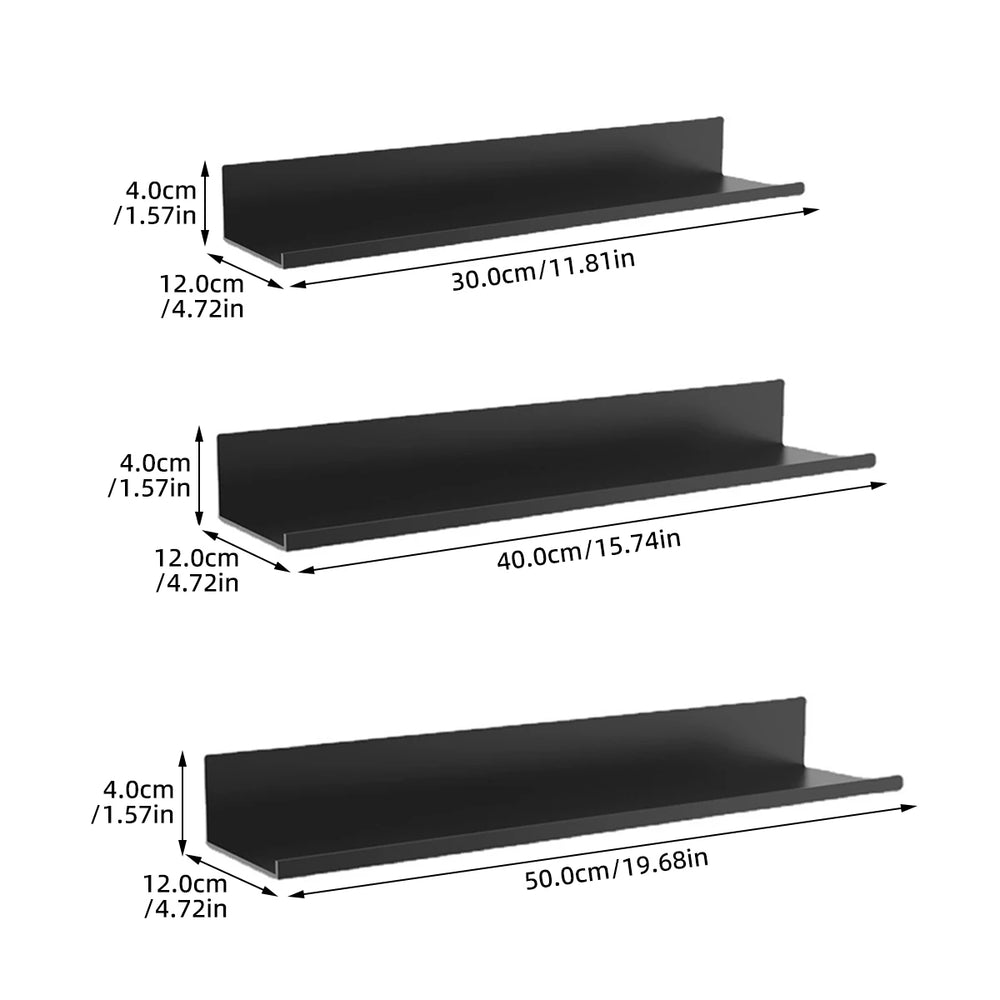 Aluminium Floating Bathroom Shelves