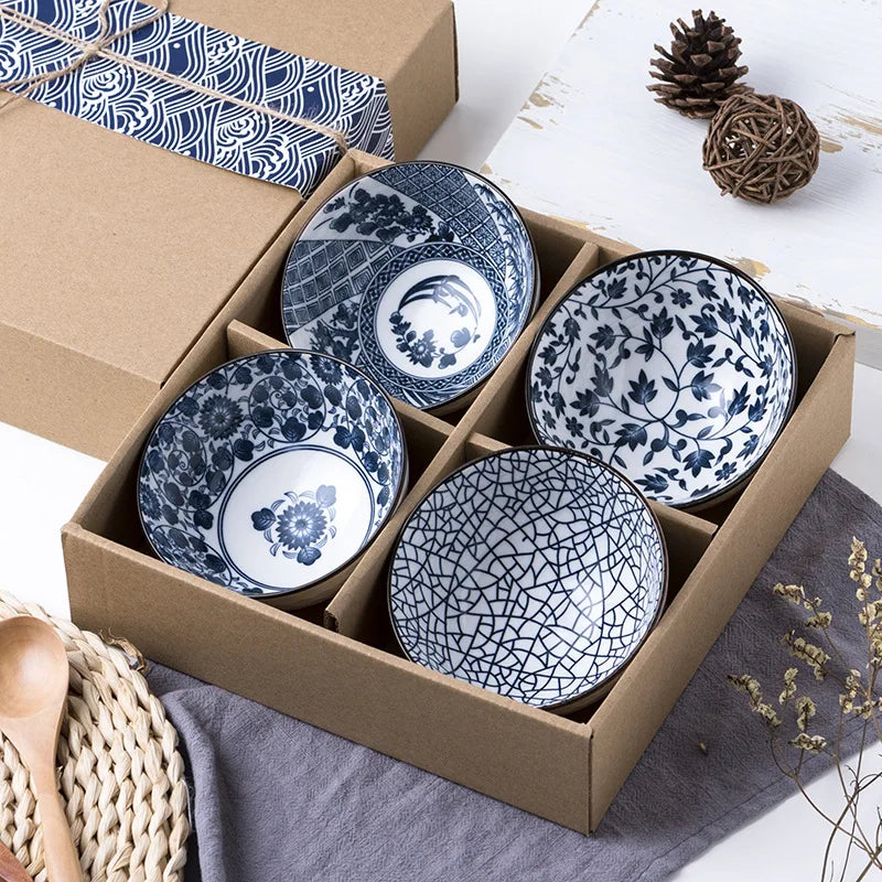 Japanese Ceramic Cereal Bowl Set