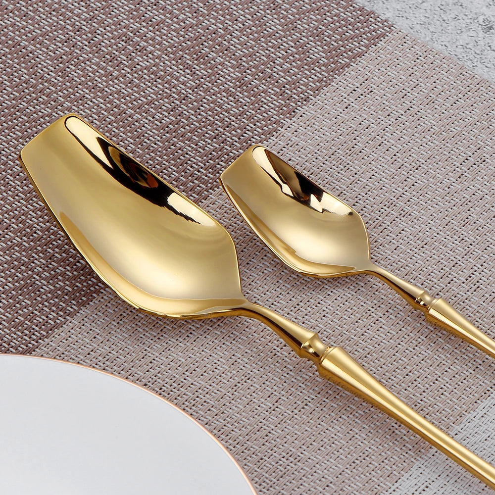 Gold Stainless Steel Tableware