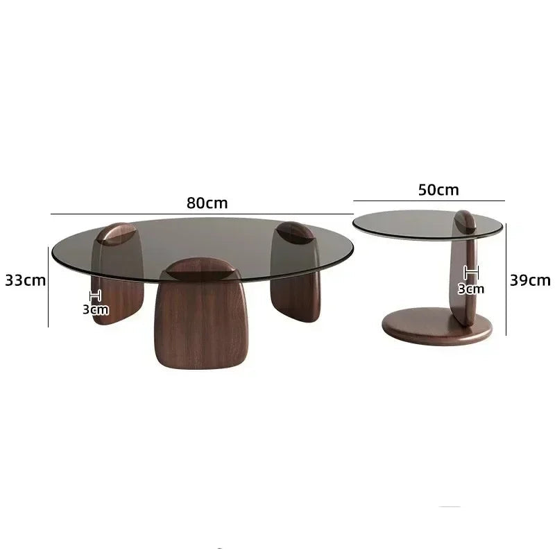 Luxury Glass Round Coffee Table