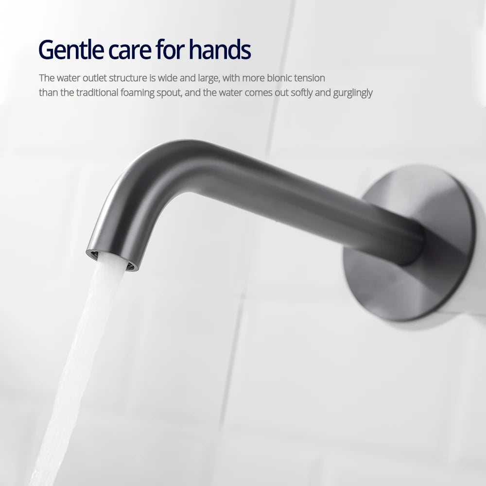 Knurled Wall Mounted Mixer Faucet
