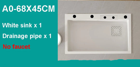Nano White Kitchen Sink