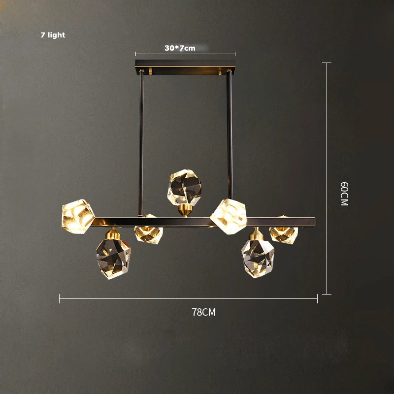 Luxury Nordic Crystal LED Ceiling Chandelier