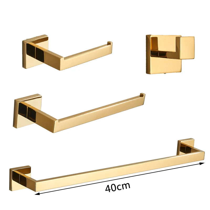 Modern Luxury 4pcs Bathroom Accessories Sets