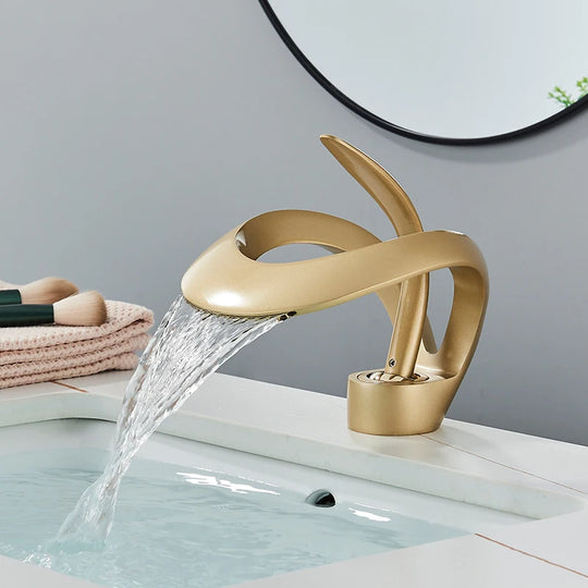 Luxury Stylish Oval Bathroom Basin Mixer Faucet