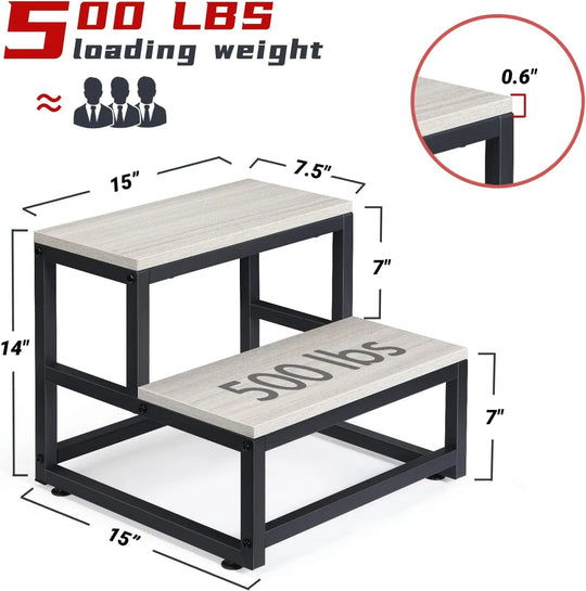 Modern Metal Framed Step Stool