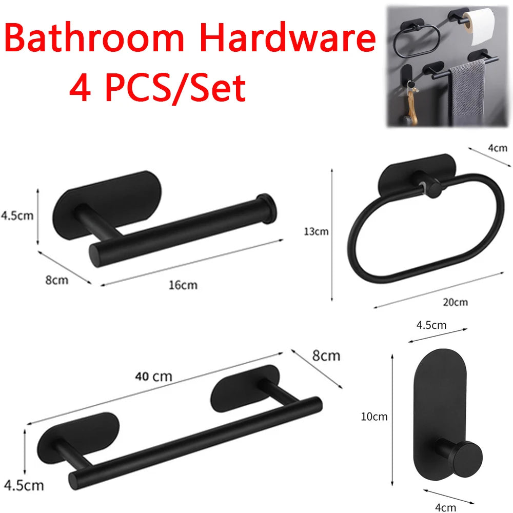 4Pcs/Set Bathroom Accessories Set