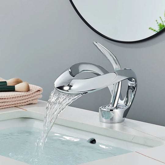 Luxury Stylish Oval Bathroom Basin Mixer Faucet