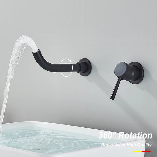 Black Bathroom Faucet Mixer Tap