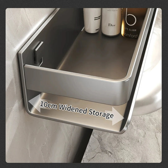 Modern Luxury Stainless Steel Bathroom Shelf