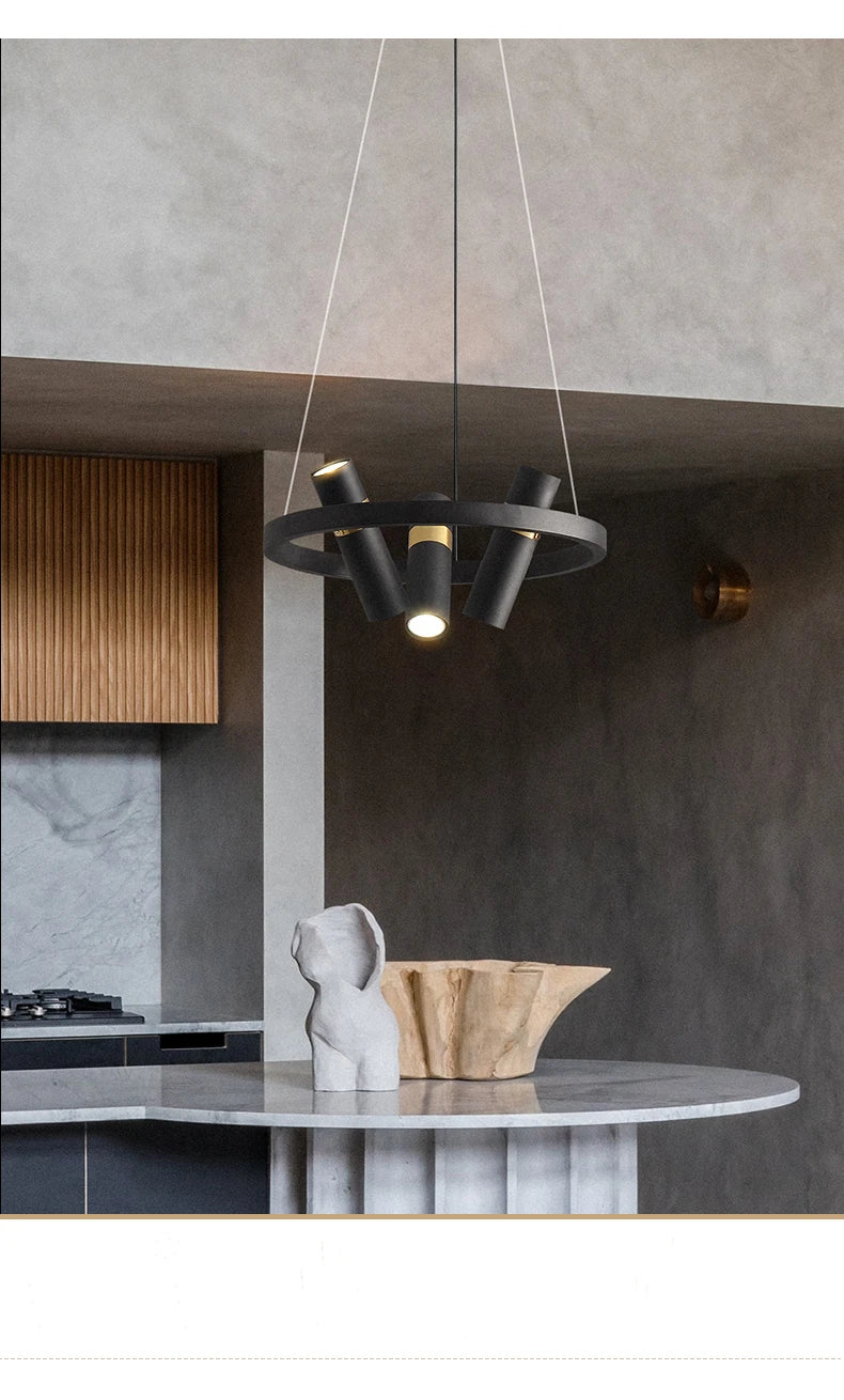 Industrial Wind LED Chandelier