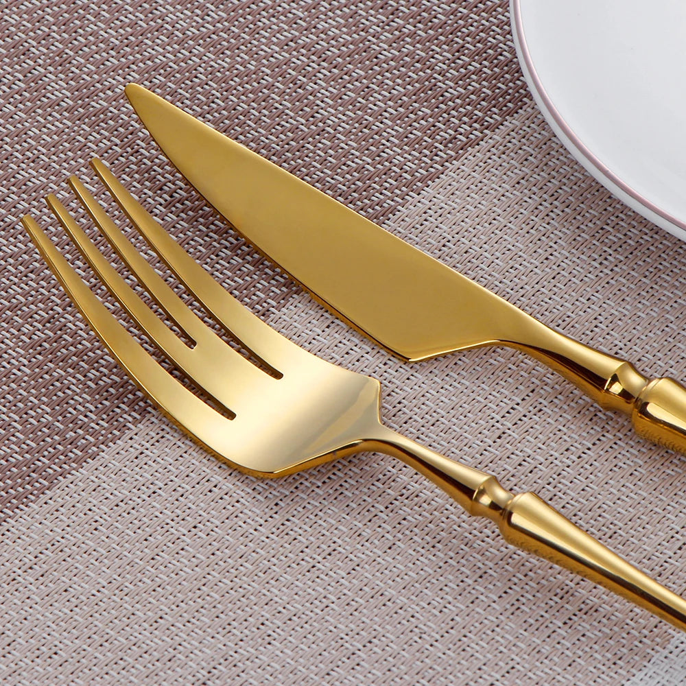 Gold Stainless Steel Tableware