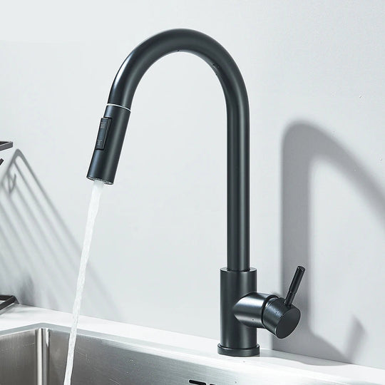 Black Pull Out Kitchen Faucet