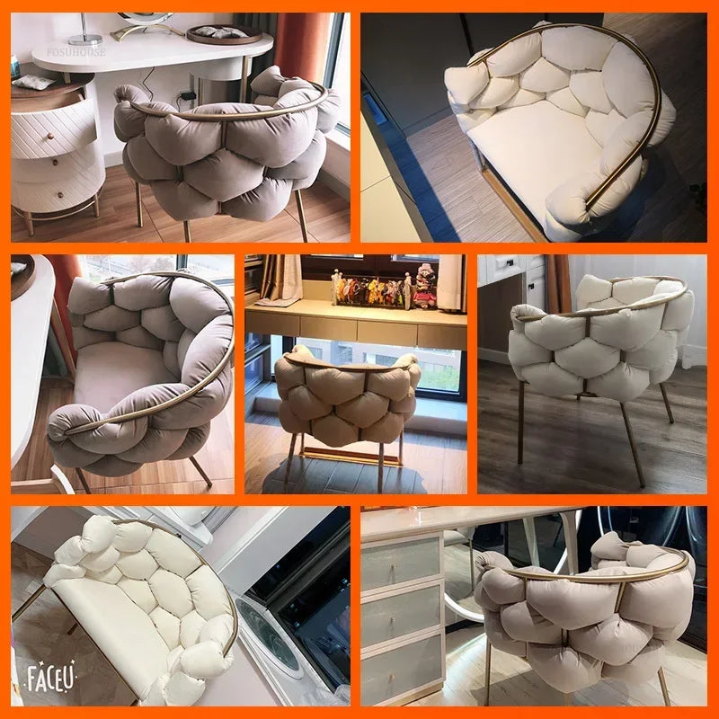 Nordic Metal Living Room Chair
