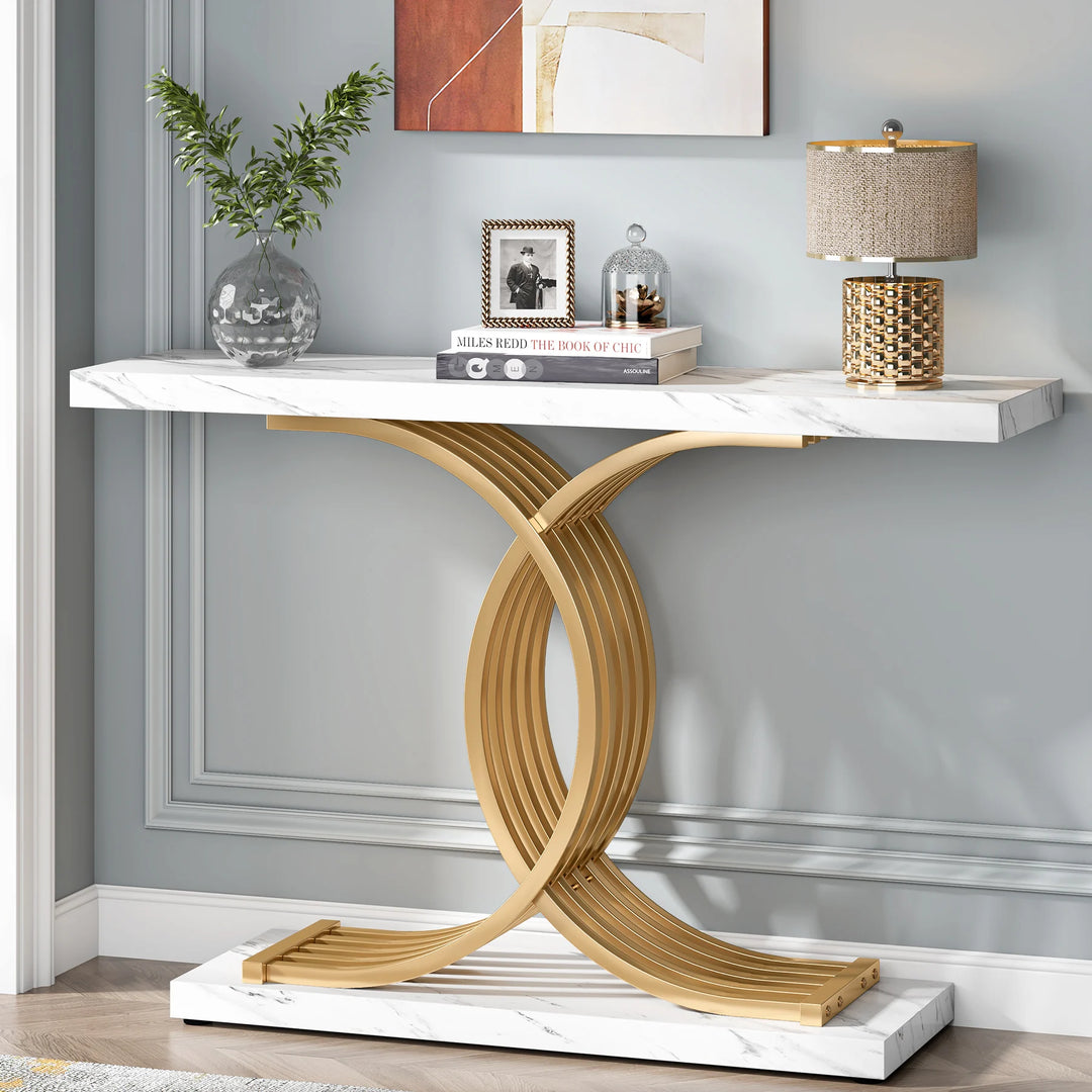Beautiful Luxury Marble Entryway Console Table