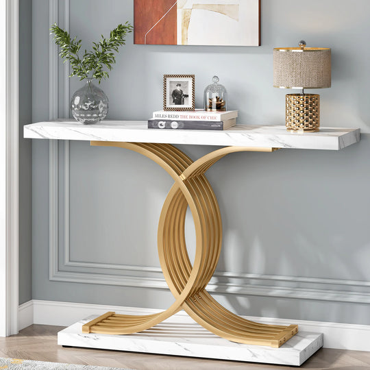 Beautiful Luxury Marble Entryway Console Table