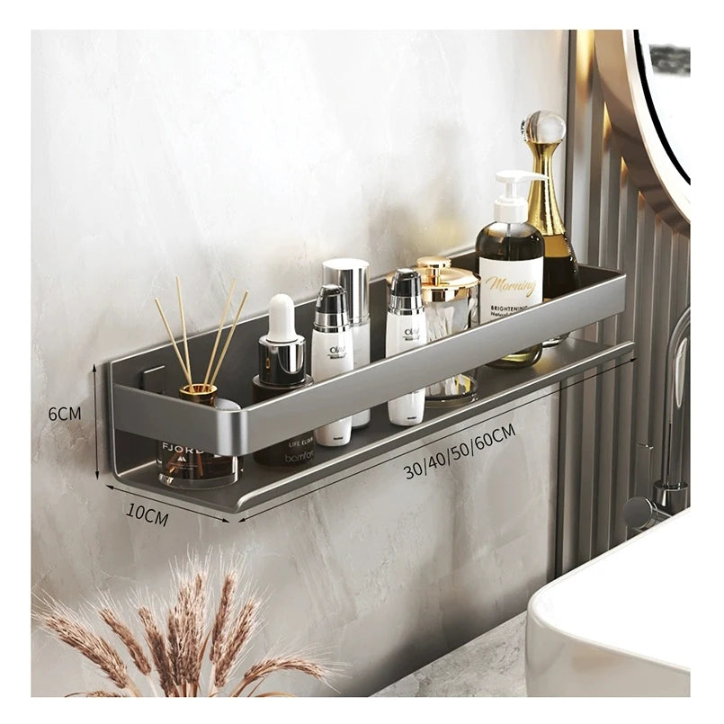 Modern Luxury Stainless Steel Bathroom Shelf