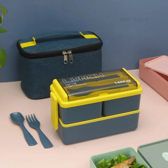 Double Layer Portable Lunch Box