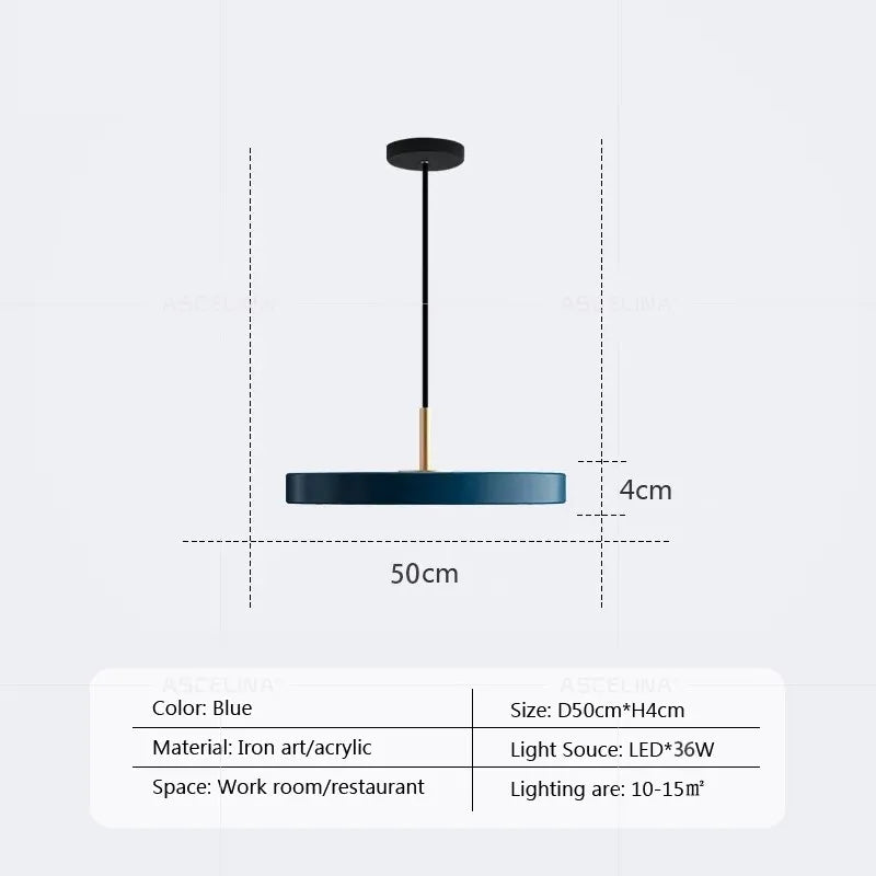 Contemporary Minimalist Table LED Pendant Light