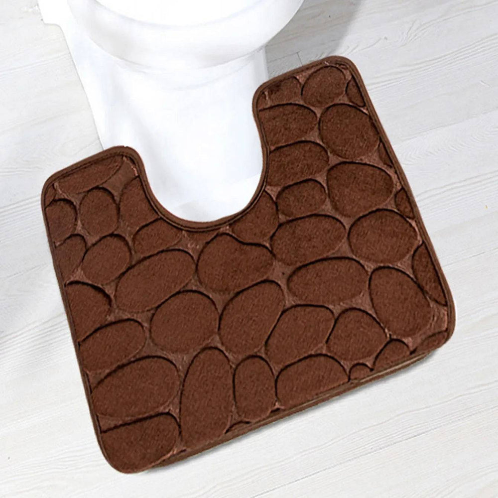Modern Textured Toilet Bath Mat