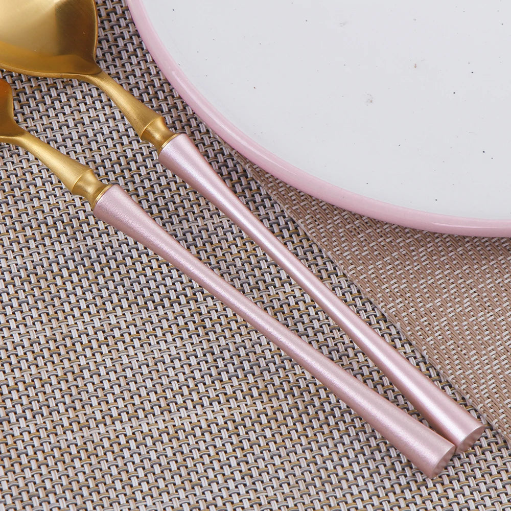 Gold Stainless Steel Tableware