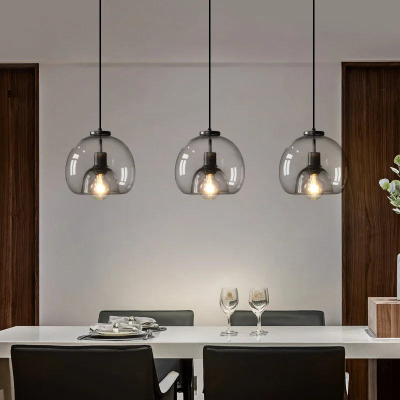 Luxury Glass Dome Pendant Light
