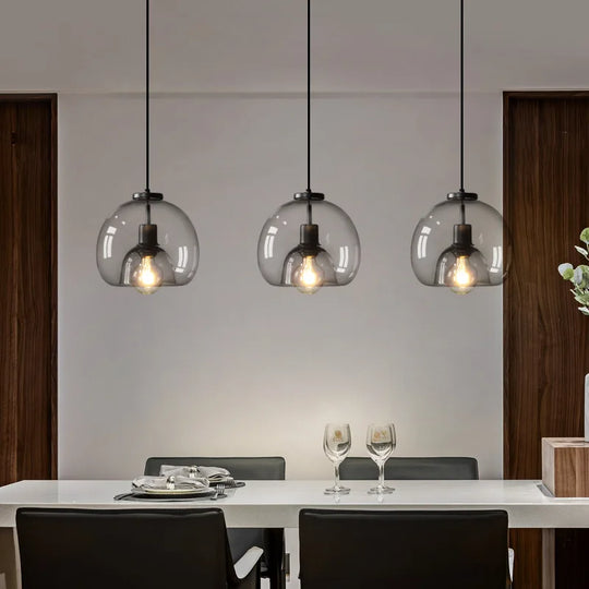 Luxury Glass Dome Pendant Light