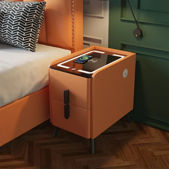 Smart Modern Bedside Table, with Wireless Charging