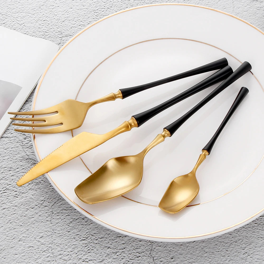 Gold Stainless Steel Tableware