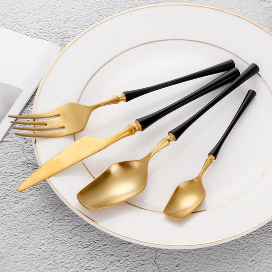 Gold Stainless Steel Tableware