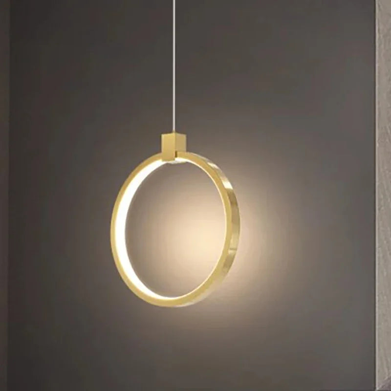Minimalist LED Ring Pendant Light